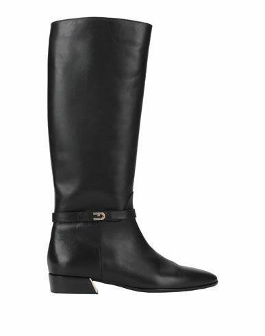 Furla Furla Grace High Boot T. 35 Woman Boot Black Soft Leather Cover