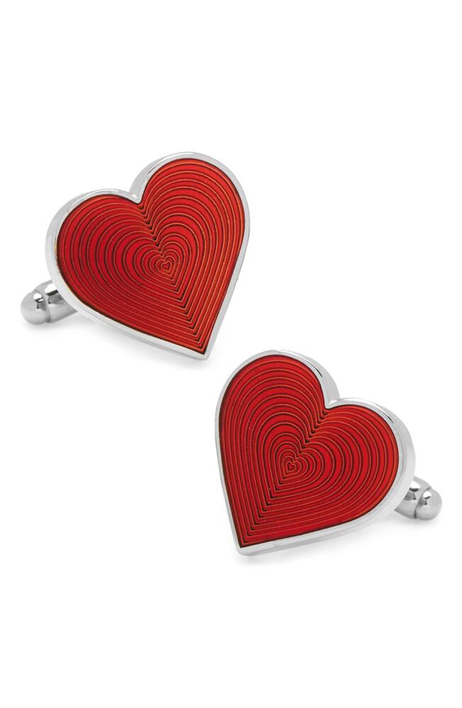 Cufflinks, Inc. Heart Cuff Links in Red Cover