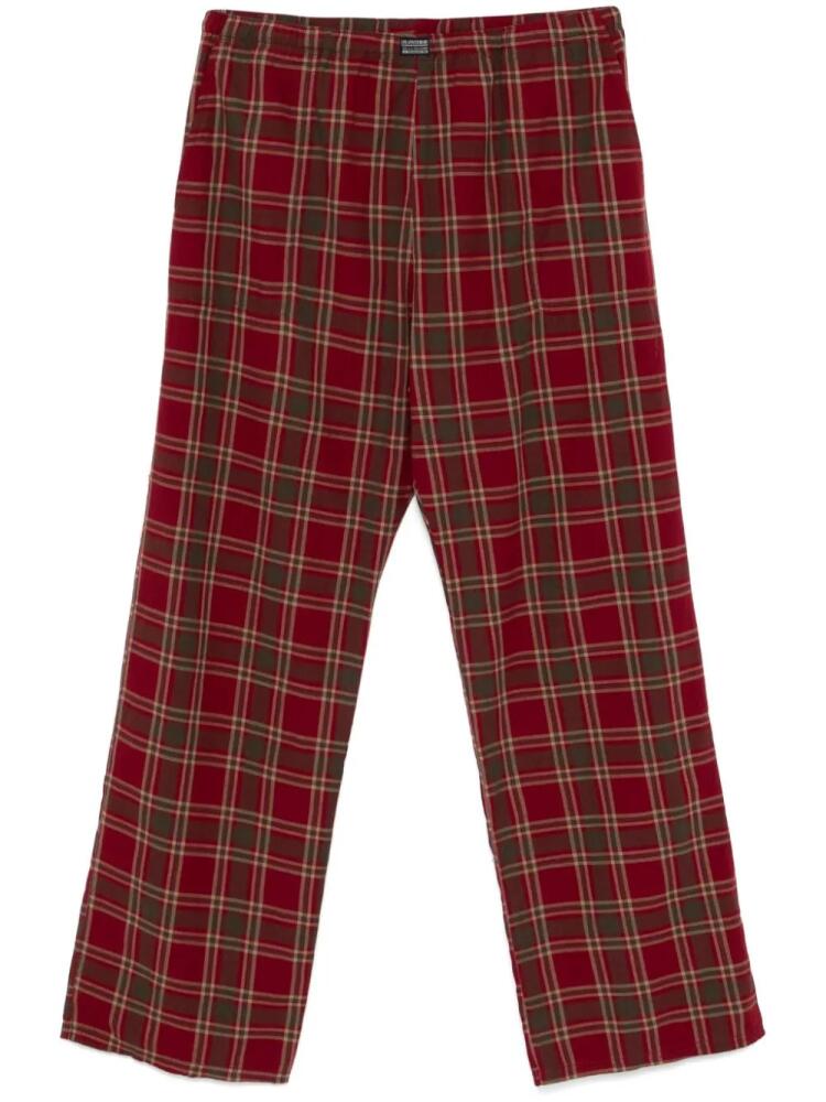 ERL plaid trousers - Red Cover