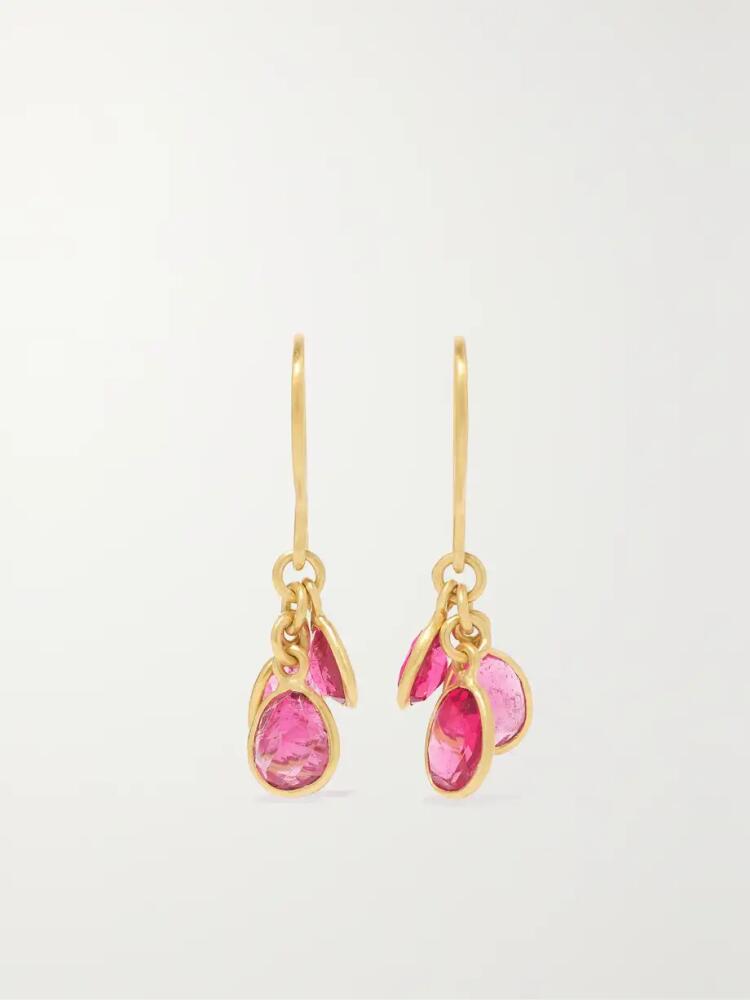 Pippa Small - 18-karat Gold Tourmaline Earrings - One size Cover