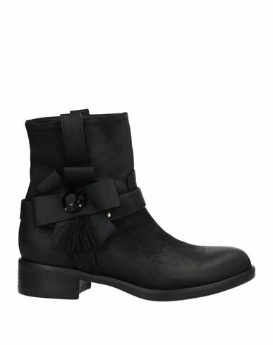 Lorenzo Mari Woman Ankle boots Black Soft Leather Cover