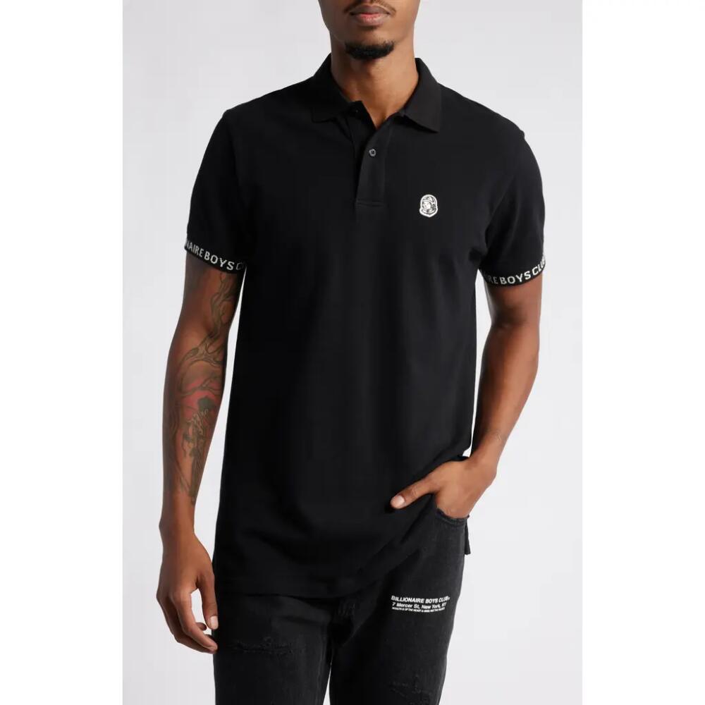 Billionaire Boys Club Cockpit Cotton Piqué Polo in Black Cover