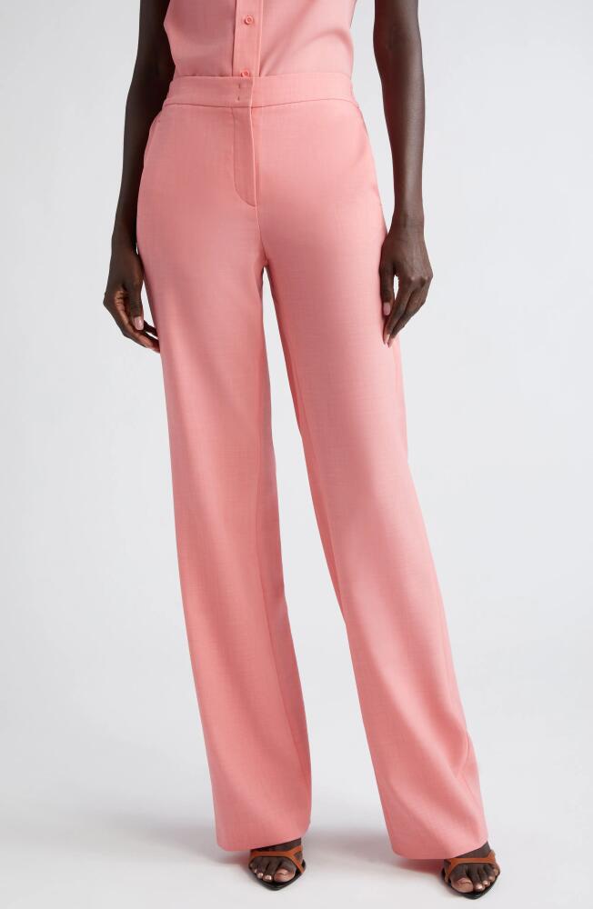 Akris punto Marla Techno Crepe Straight Leg Pants in Flamingo Cover