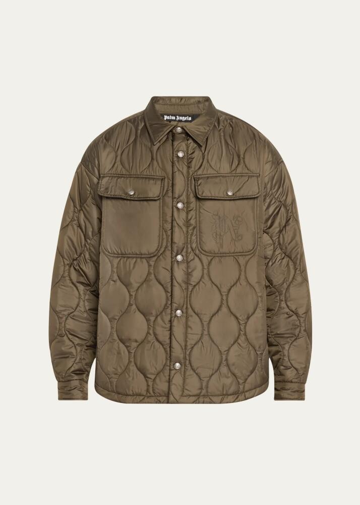 Palm Angels Men's Onion Quilted Jacket Cover