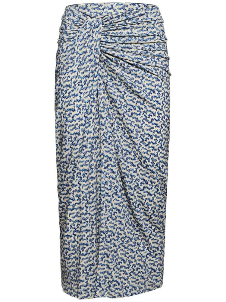 MARANT ETOILE Jeldia Stretch Viscose Midi Skirt Cover