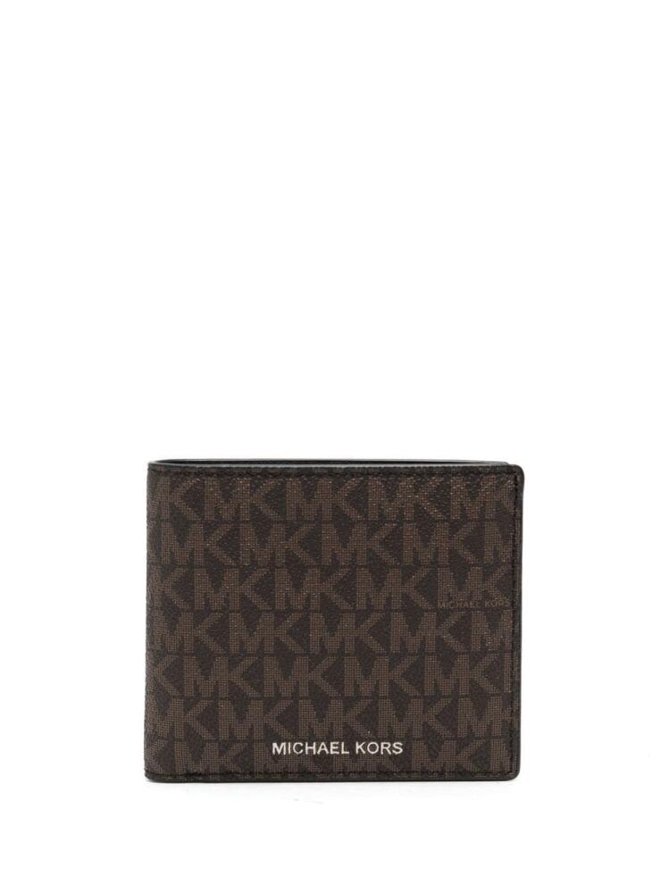 Michael Michael Kors logo-print bi-fold wallet - Brown Cover