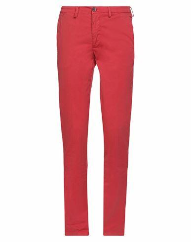 Manuel Ritz Man Pants Red Cotton, Elastane Cover