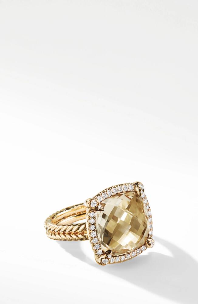 David Yurman Chatelaine® Ring with Semiprecious Stone and Diamonds in Champagne Cover