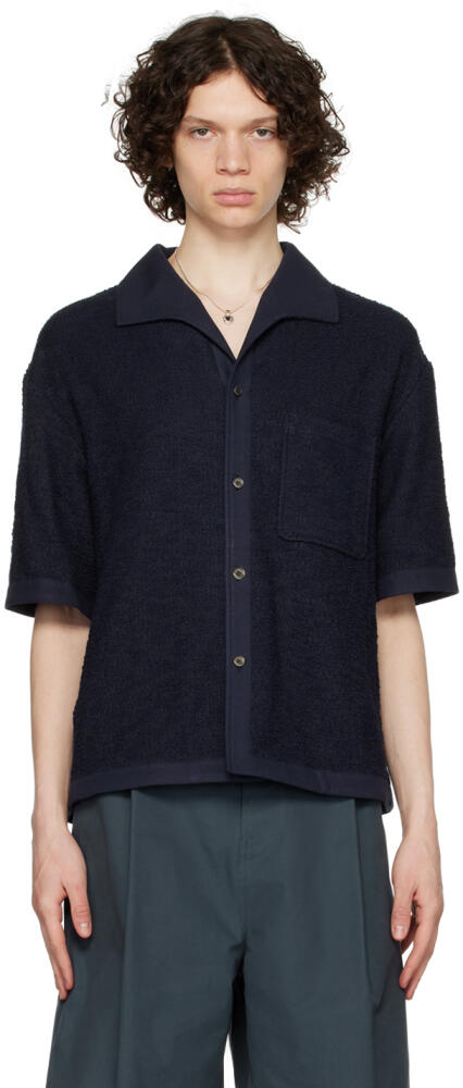 LE17SEPTEMBRE Navy Patch Pocket Shirt Cover