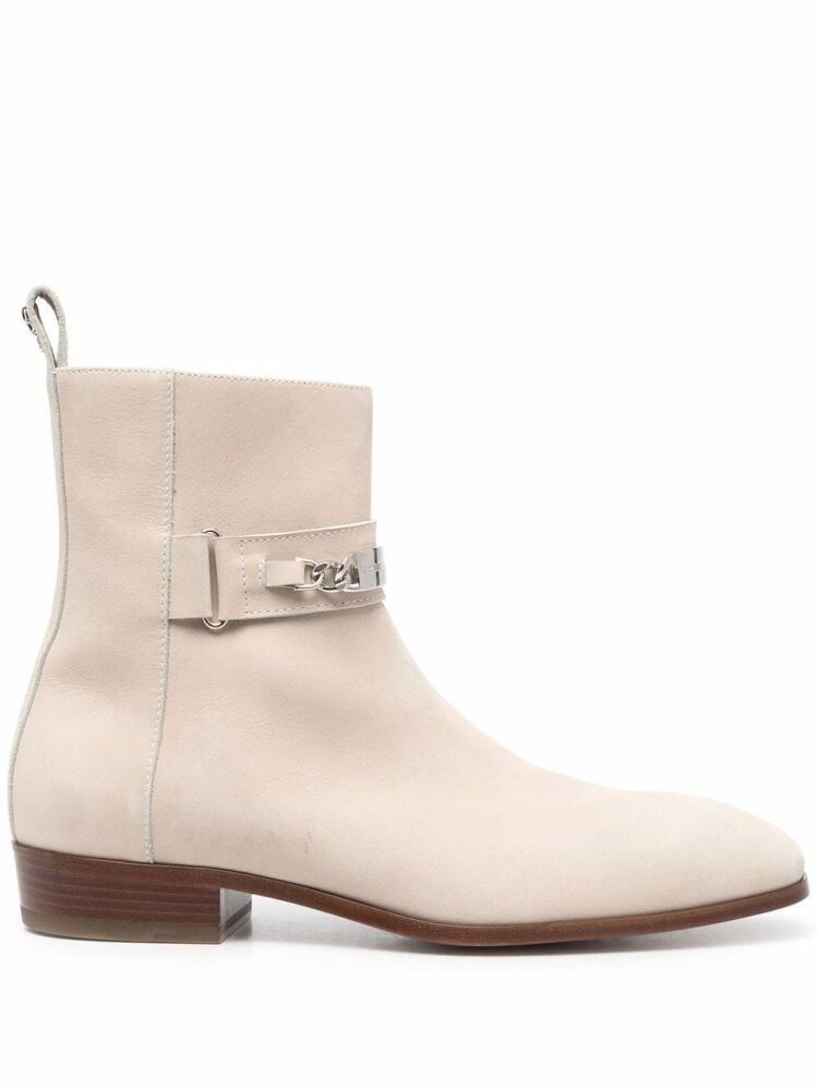 Philipp Plein logo plaque ankle boots - Neutrals Cover