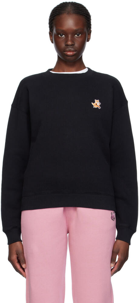 Maison Kitsuné Black Speedy Fox Sweatshirt Cover