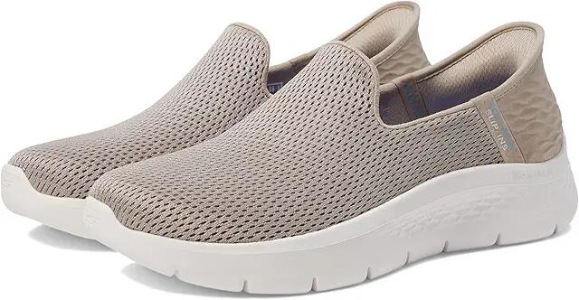 SKECHERS Performance Go Walk Flex Relish Hands Free Slip-Ins (Taupe/Blue) Women's Shoes Cover