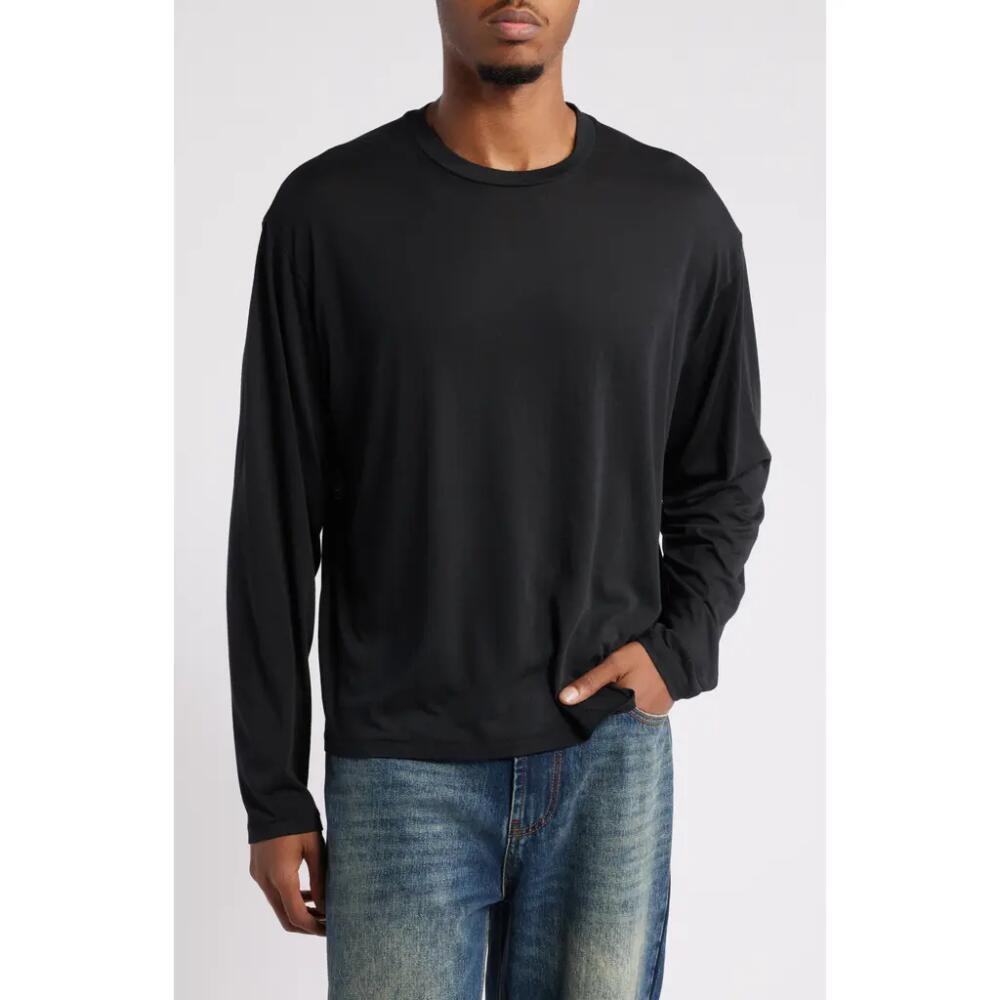 Elwood Burnout Long Sleeve T-Shirt in Gunmetal Cover