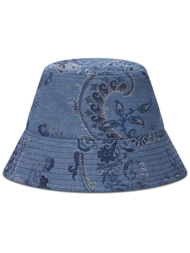 ETRO paisley-print denim bucket hat - Blue Cover