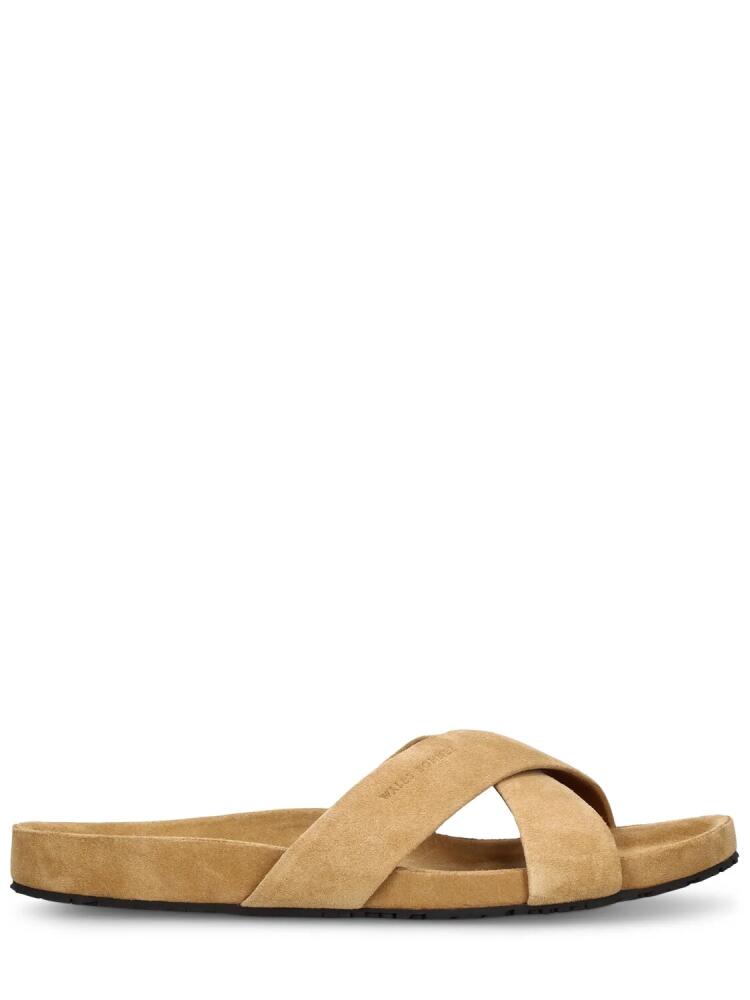 WALES BONNER Cris Croc Suede Sandals Cover