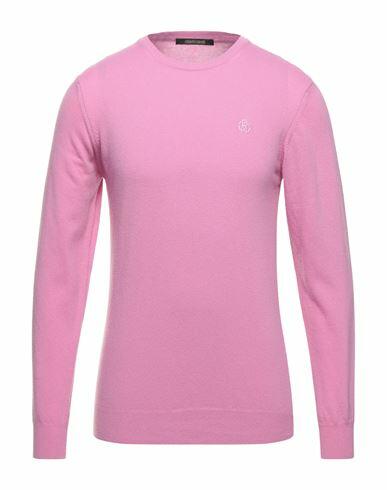 Roberto Cavalli Man Sweater Pastel pink Wool, Cashmere Cover