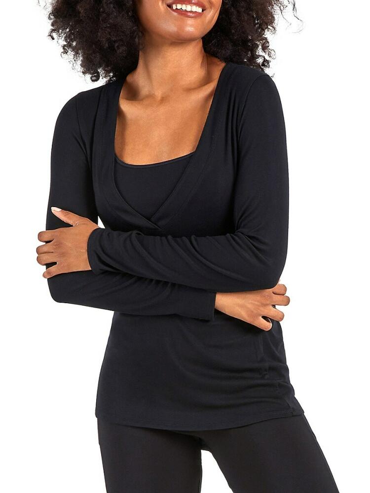 Capsule 121 Women's Adhara V Neck Top - Black Cover