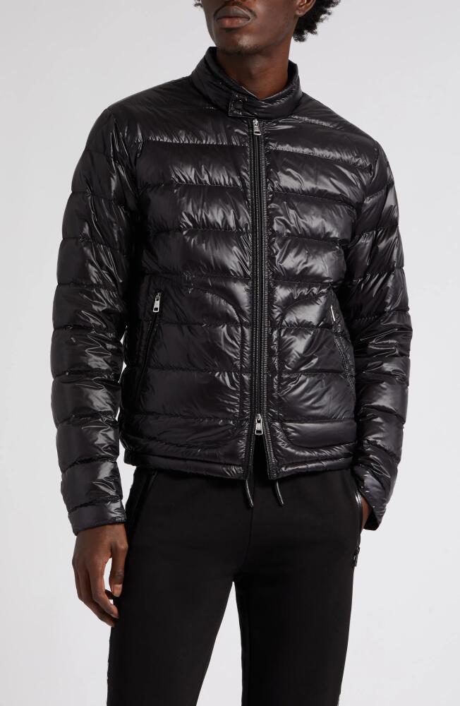 Moncler Acorus Quilted Down Puffer Jacket in Black Cover