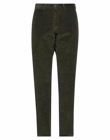 Barbour Man Pants Military green Cotton, Elastane Cover