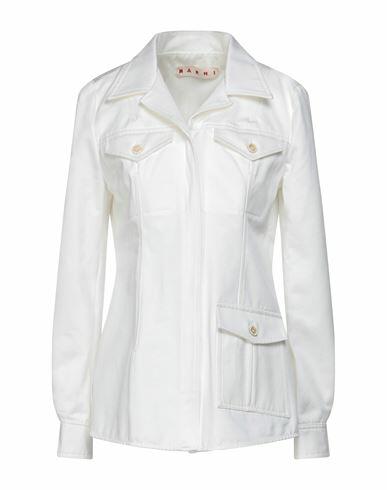 Marni Woman Blazer White Cotton Cover