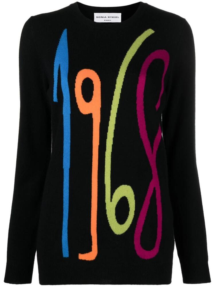 Sonia Rykiel 1968 intarsia jumper - Black Cover