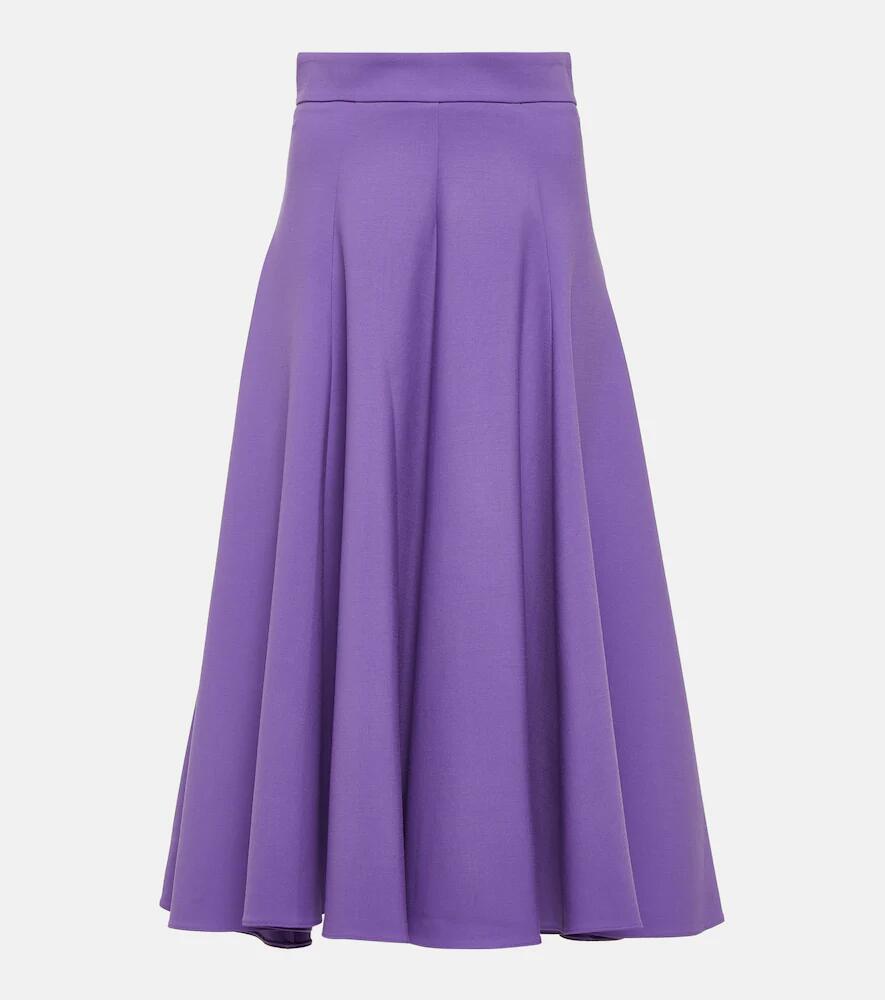 Oscar de la Renta Wool-blend midi skirt Cover