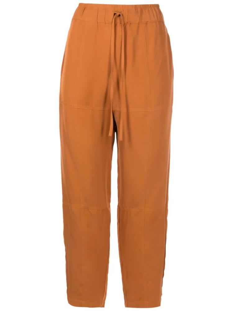 Uma | Raquel Davidowicz Pote drawstring-waistband detail trousers - Brown Cover