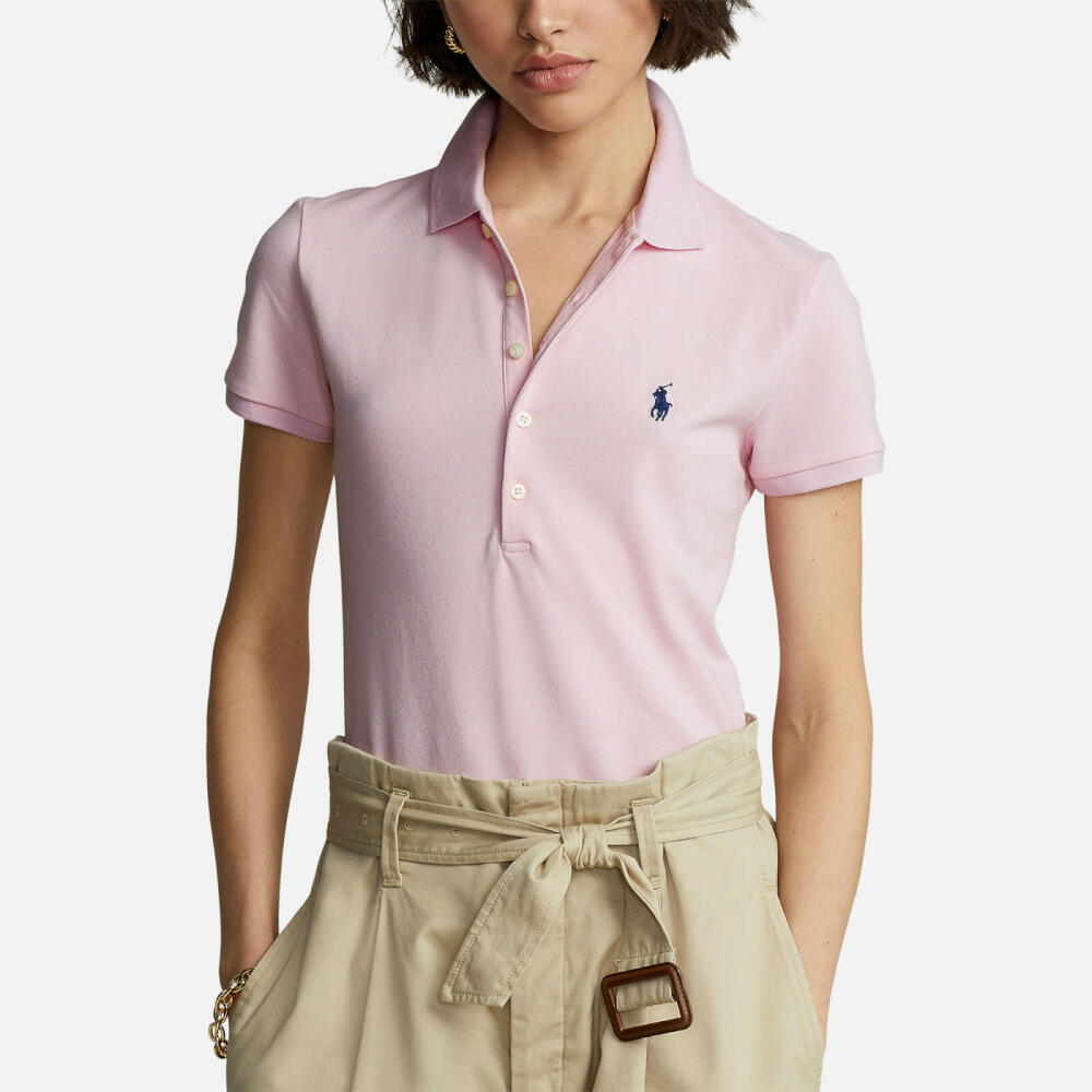 Polo Ralph Lauren Julie Cotton-Blend Piqué Polo Shirt Cover