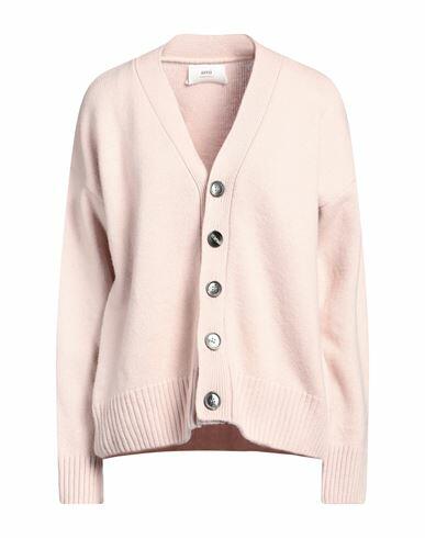 Ami Alexandre Mattiussi Woman Cardigan Pink Merino Wool, Cashmere Cover