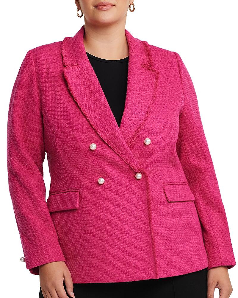 Estelle Plus Courtney Boucle Double Breasted Blazer Cover