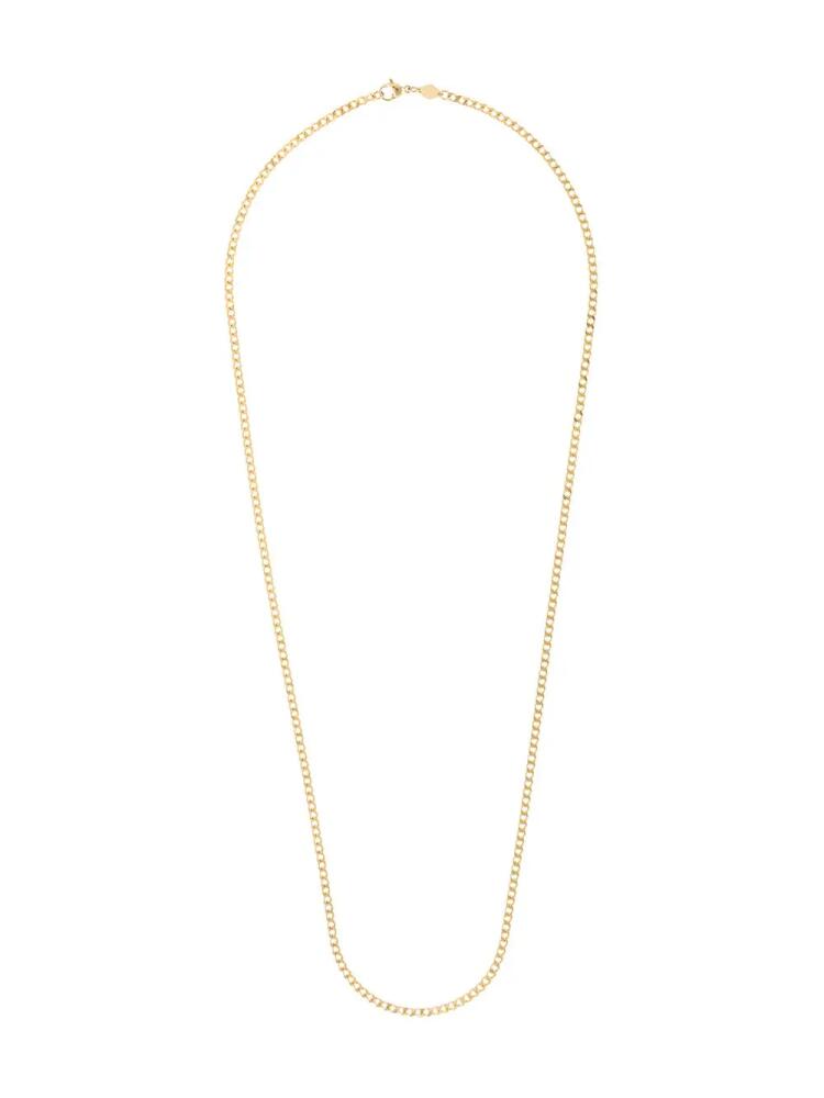 Nialaya Jewelry Cuban 3mm chain necklace - Gold Cover