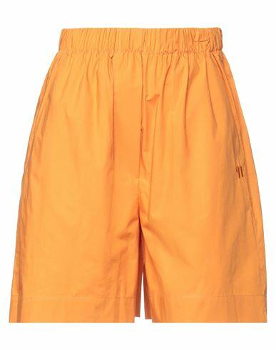 Nanushka Woman Shorts & Bermuda Shorts Orange Cotton Cover