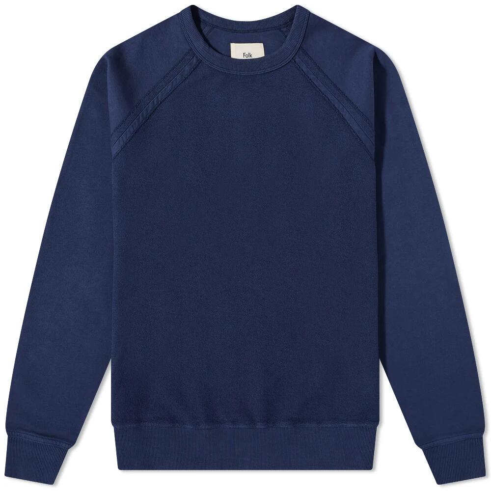 Folk Men's Rework Rivet Sweat in Washed Ink Cover