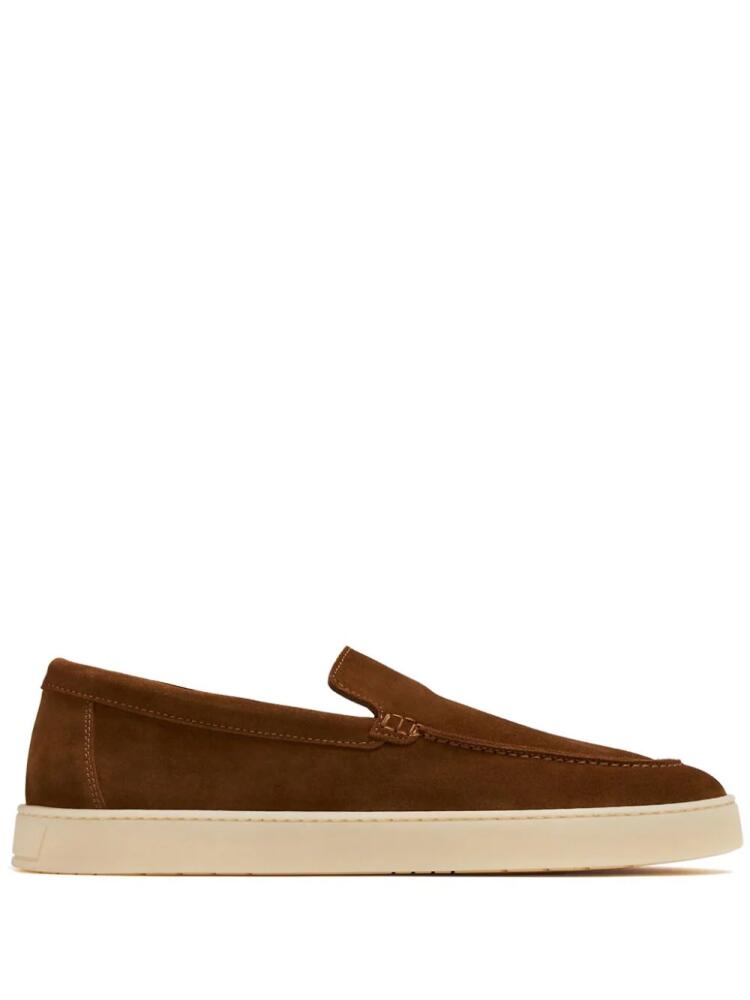 Barrett almond-toe suede loaders - Brown Cover