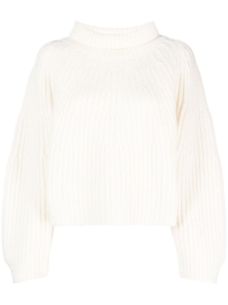 Fabiana Filippi chunky-ribbed roll-neck jumper - White Cover