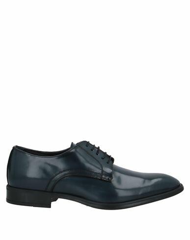 Angelo Pallotta Man Lace-up shoes Midnight blue Soft Leather Cover