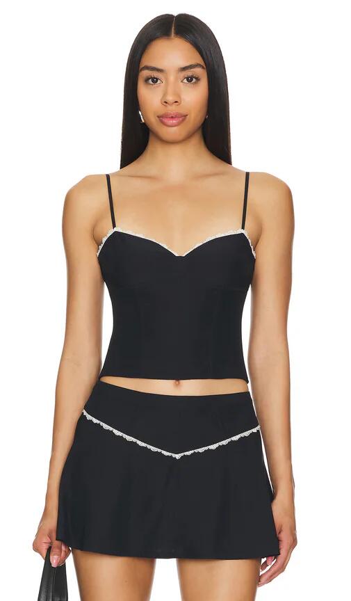 fleur du mal x REVOLVE Lace Cupped Tank in Black Cover