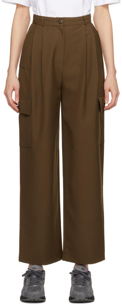 The Frankie Shop Brown Maesa Trousers Cover