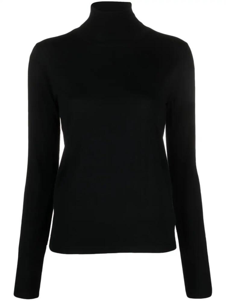 ASPESI roll-neck virgin wool jumper - Black Cover