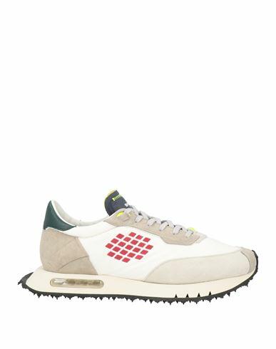 Bepositive Man Sneakers White Soft Leather Cover