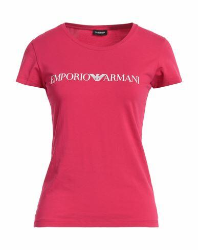 Emporio Armani Woman Undershirt Magenta Cotton, Elastane Cover