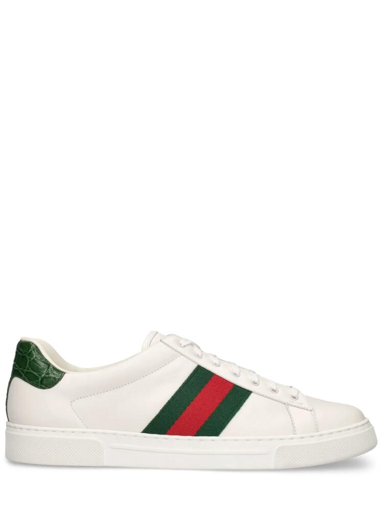 GUCCI 30mm Ace Sneakers W/ Web Cover