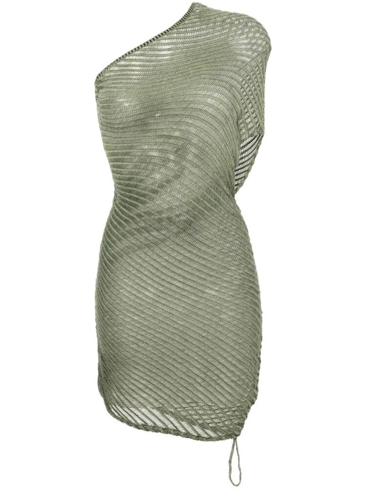 Isa Boulder Illusive crochet-knit midi dress - Green Cover