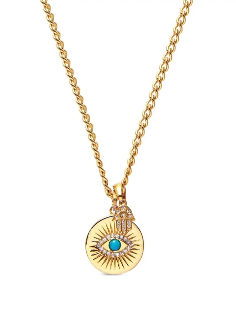 Nialaya Jewelry Skyfall Evil Eye pendant necklace - Gold Cover