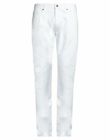 14bros Man Pants White Cotton Cover