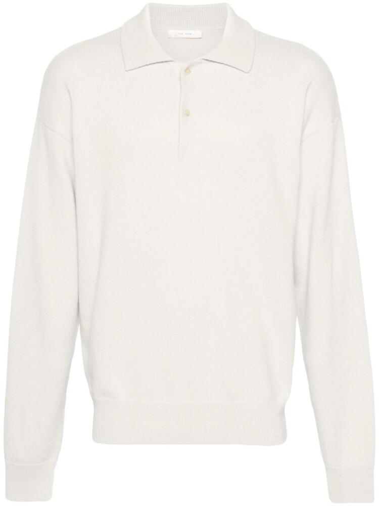 The Row Joyce long-sleeve polo jumper - Neutrals Cover