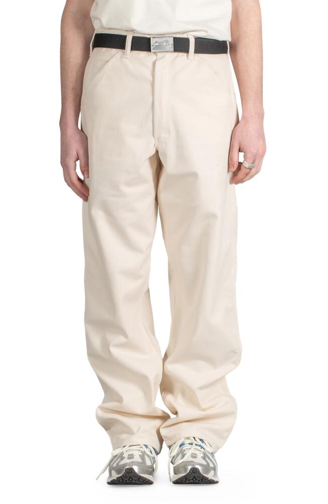 STAN RAY Relaxed Straight Leg Painter Pants in Natural Drill Cover