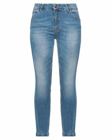 Fly Girl Woman Jeans Blue Cotton, Elastane Cover