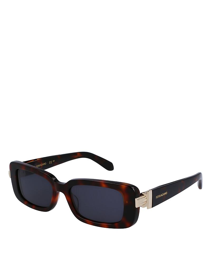 Ferragamo Prisma Narrow Rectangular Sunglasses, 52mm Cover