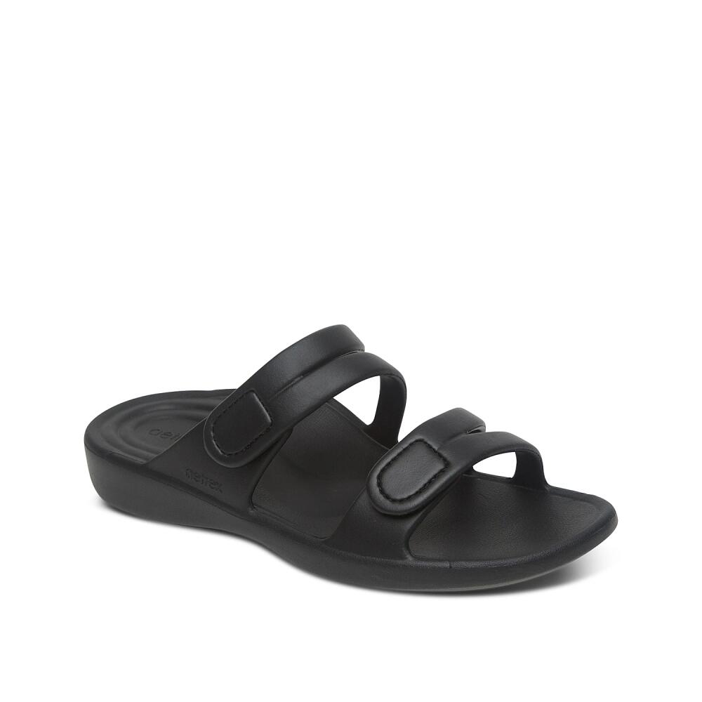 Aetrex Janey Sport Sandal | Women's | Black Cover